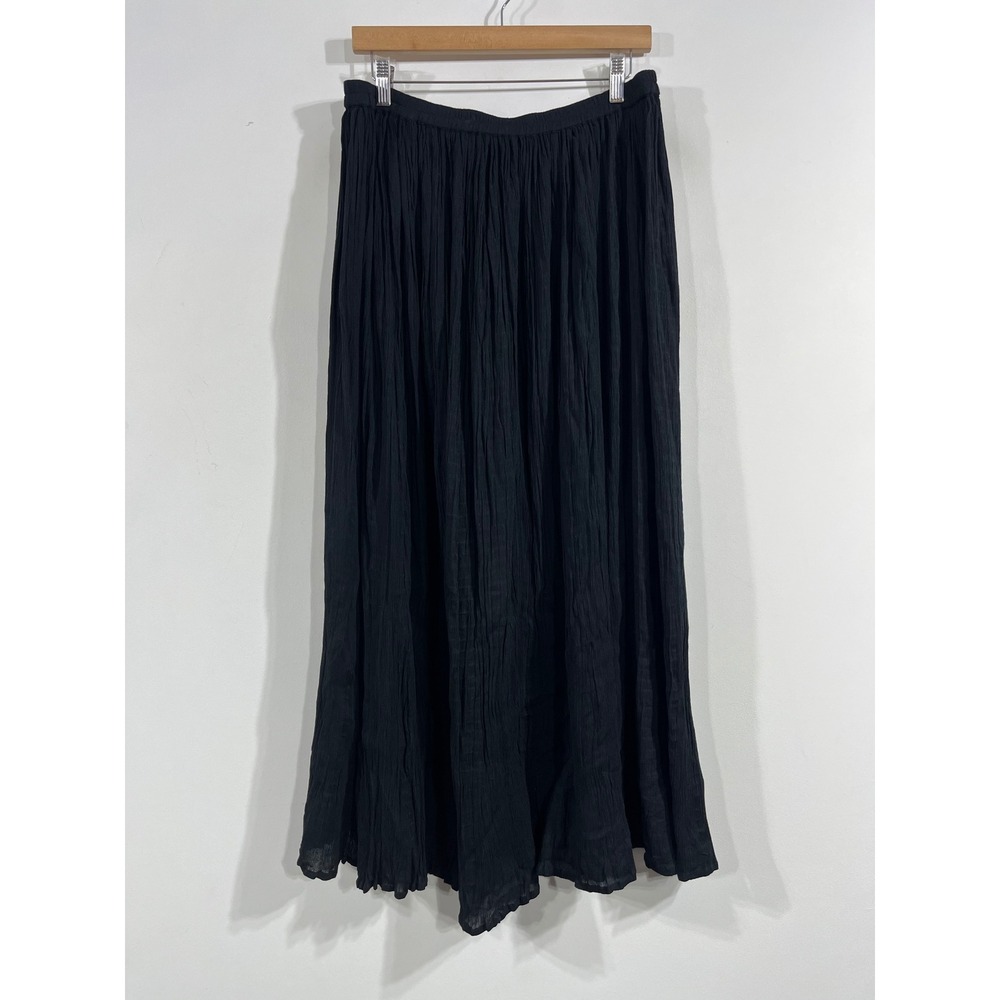 Allure Whimsigoth VTG Witchy Crinkle Maxi Skirt Womens 2X Boho Broomstick Y2K